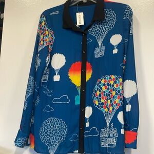 New “Up up and away” - Disney chiffon blouse in up pattern.  Colorful. Fun.